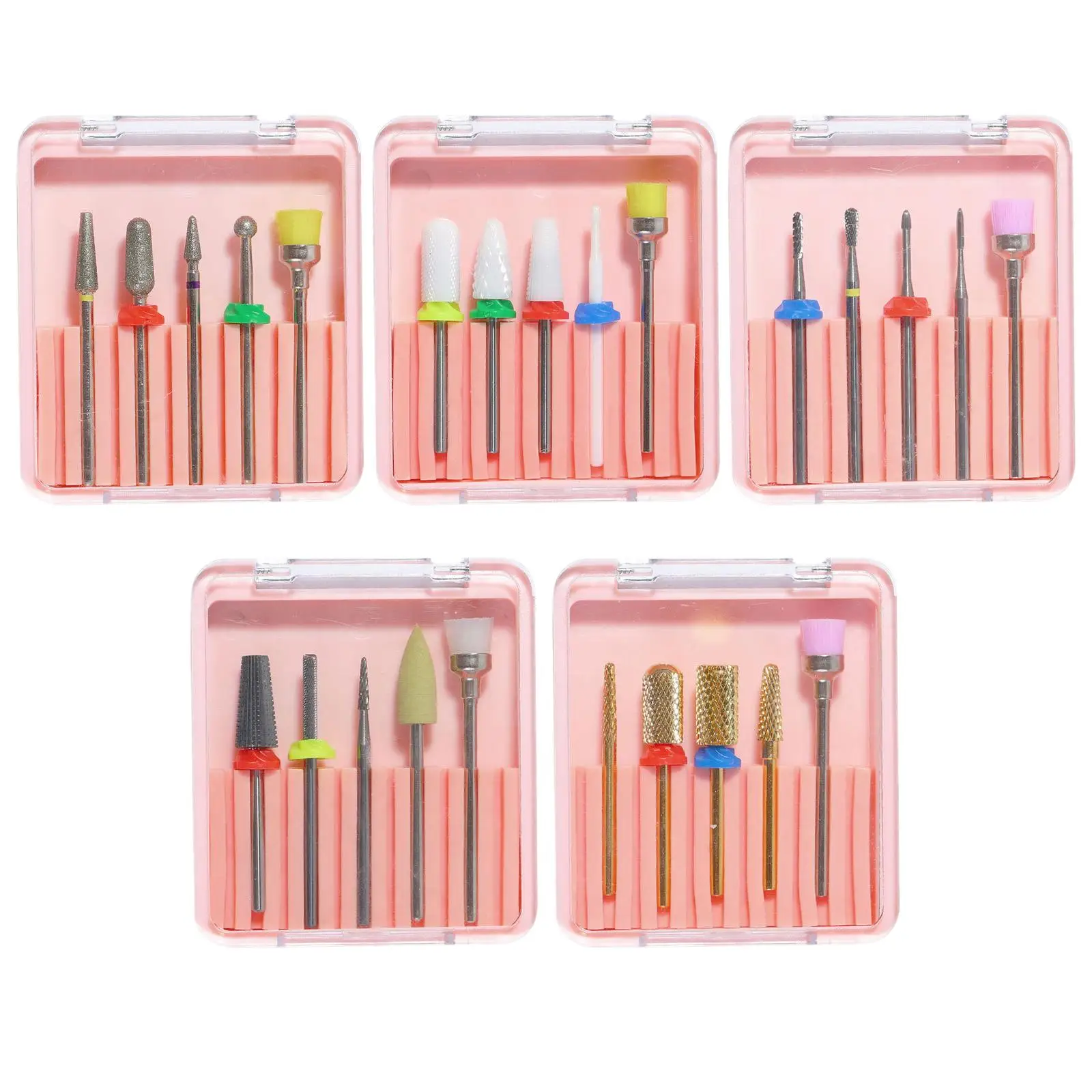 5-х насадок вольфрамовая сталь керамические наборы для удаления полировки ногтей