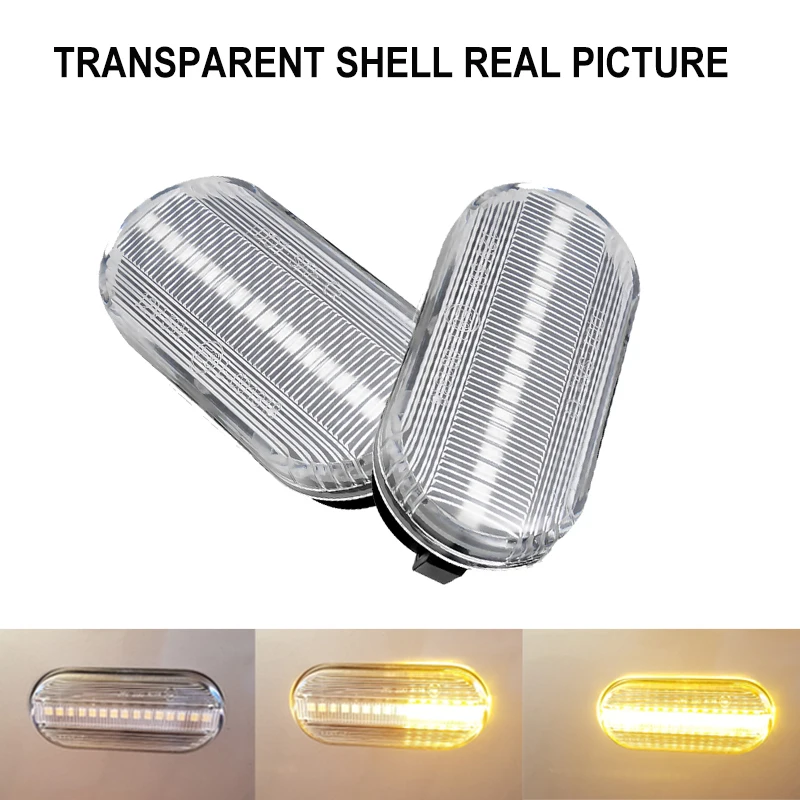 

Smoke Lens Dynamic Side Marker Light Side Signal Lights For SEAT Leon Ibiza 6L Ford Focus MK2 For VW Golf 3 4 Lupo Passat Polo 6