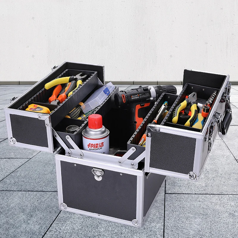 Multifunctional Toolbox Suitcase Organizer Outdoor Car Garage Tool Toolbox Screwdriver Case Caixa De Ferramentas Tool Supplies