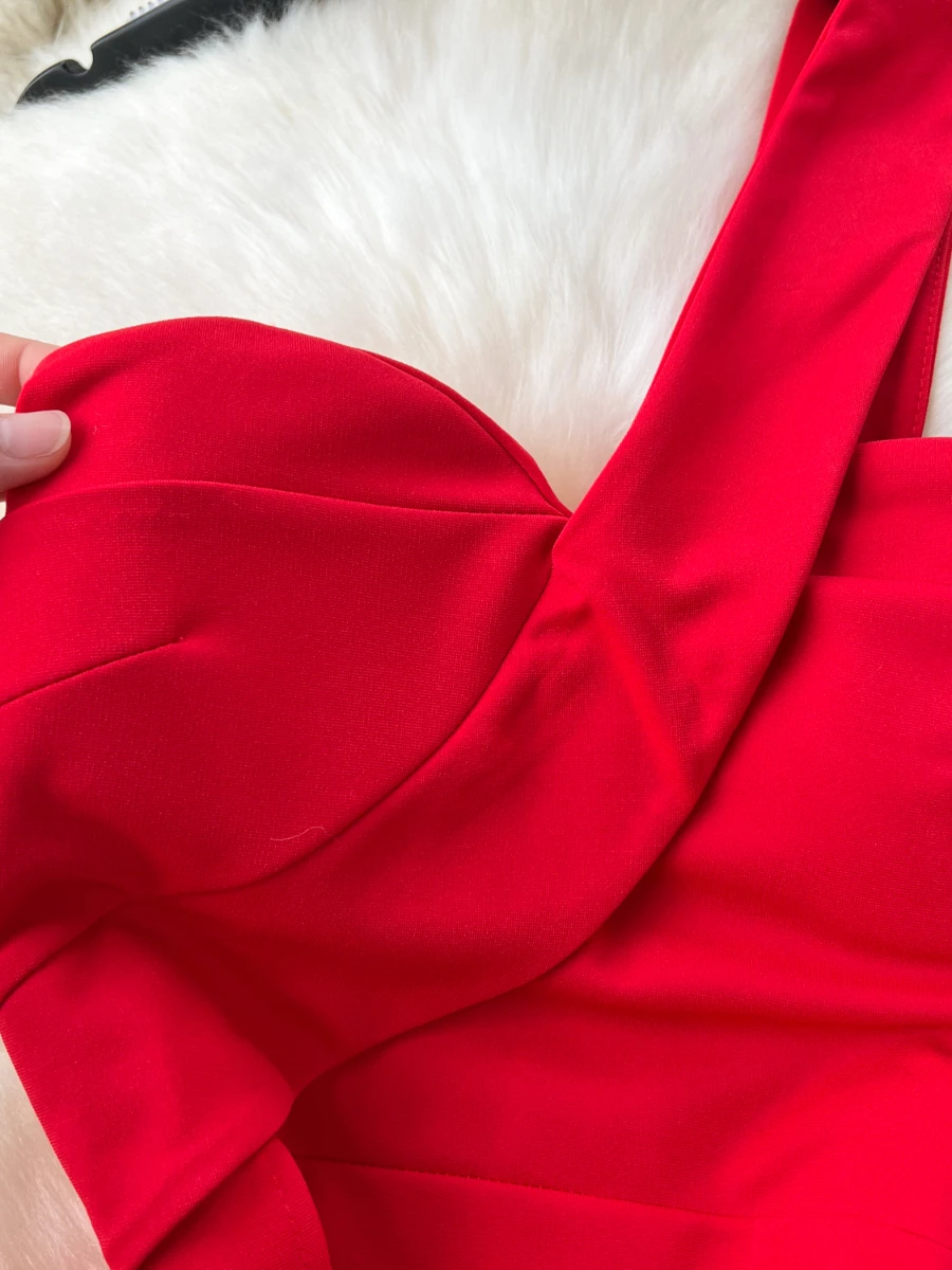 Foamlina 2024 женское летнее пикантное облегающее мини-платье на одно плечо с тонкими