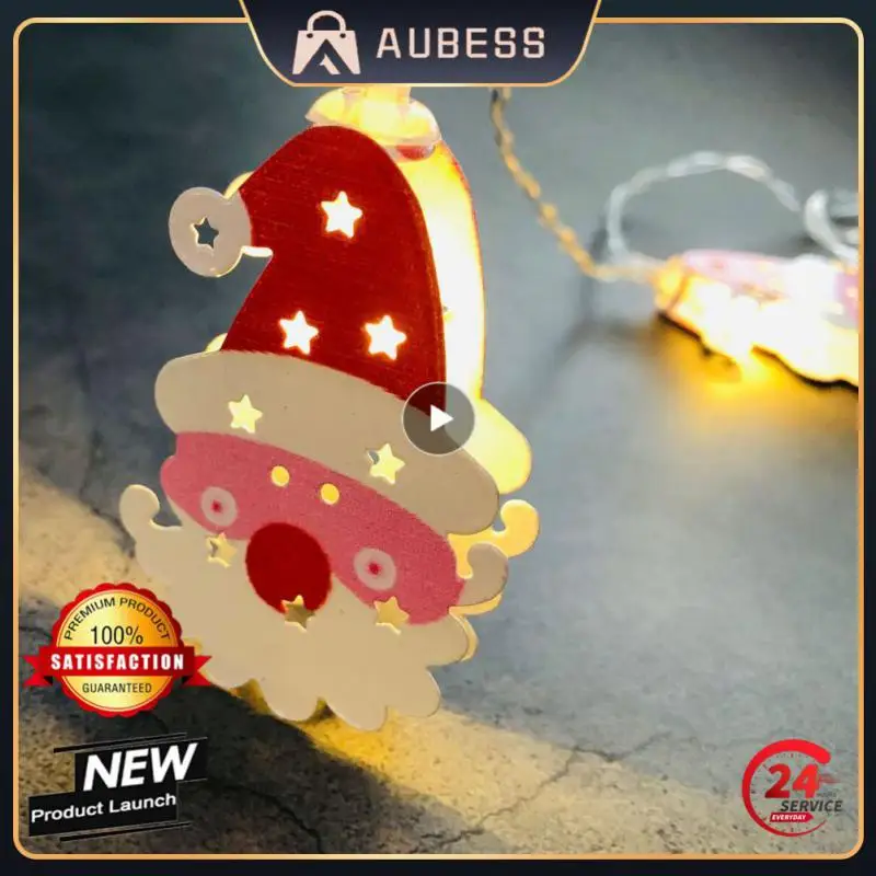 

2022 Christmas Decor LED String Light 20 LED Xmas Tree Snowman Santa Claus String Light Christmas Festive Home Party Decor Light