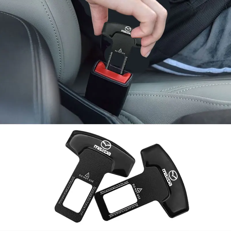 

1pcs Car Safety Belt Buckle Clip Extender Seat Belt Stopper Plug For Mazda 5 6 323 626 RX8 7 MX3 MX5 Atenza Axela M3 M6 CX-5 CX3