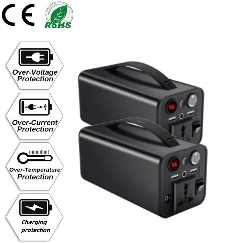 

45000mAh high power 180W outdoor power supply 220V110V Outdoor mobile power supply Solar energy storage power supply