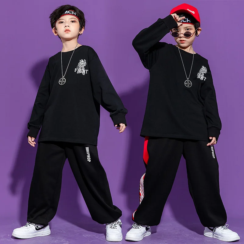 

Children's Hip-hop Fashion Clothes Student Group Hip-hop Performance Girls' Korean Version Walk Show Suit Boys' Hiphop