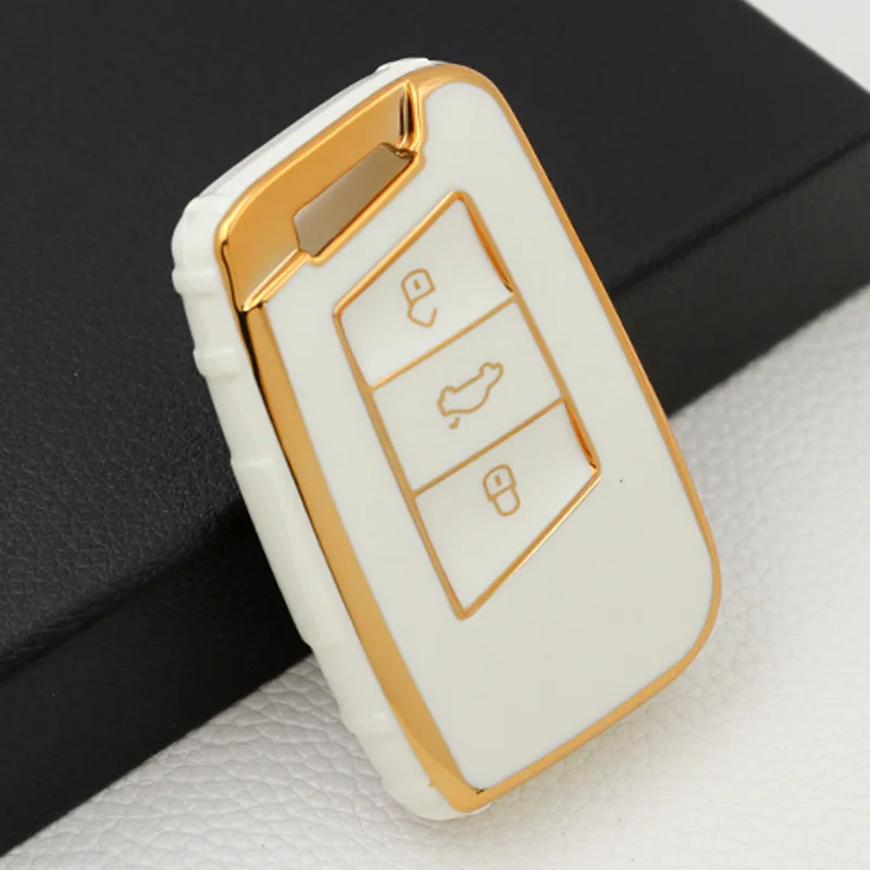 

TPU Car Remote Key Cover Case For Volkswagen Magotan Passat B8 Golf CC For Skoda Superb A7 Kodiaq Car Interior Accessories
