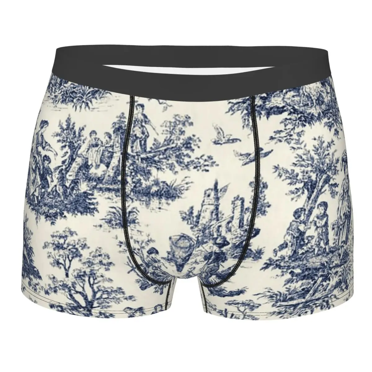 Новинка на заказ NOMADES Artsy винтажные боксеры Toile De Jouy шорты мужские эластичные