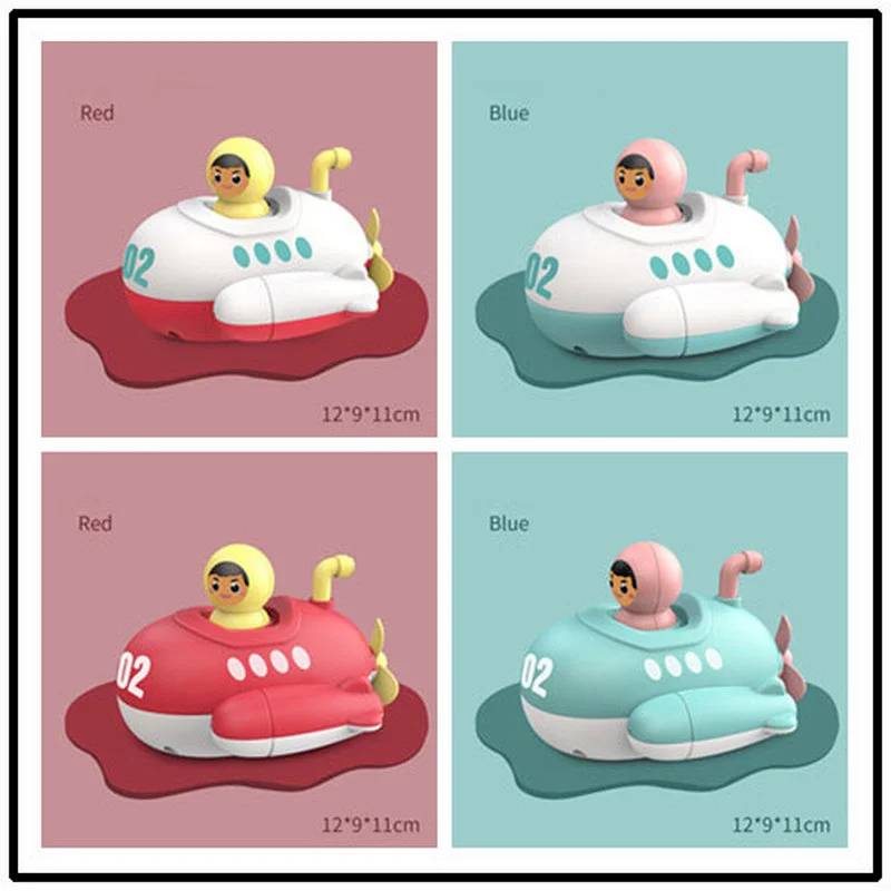 Baby Bath Toys Bathing Cartoon Animal Crab Submarine Swimming Pool Classic Chain Clockwork Water Toy For Children New Baby Bath