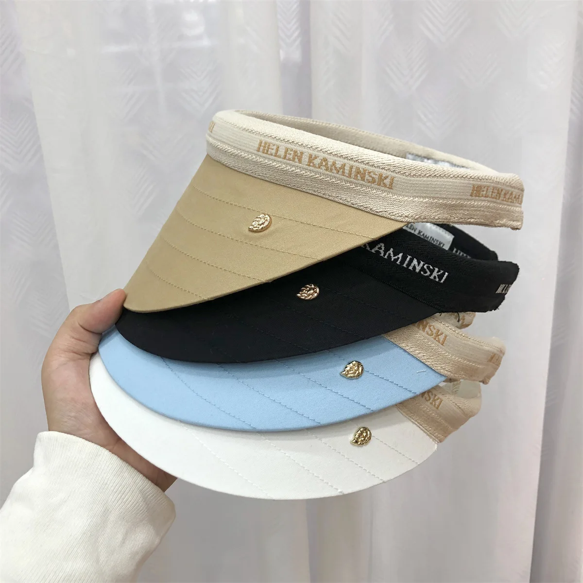 

Шляпа женская Соломенная с козырьком и защитой от УФ-лучей