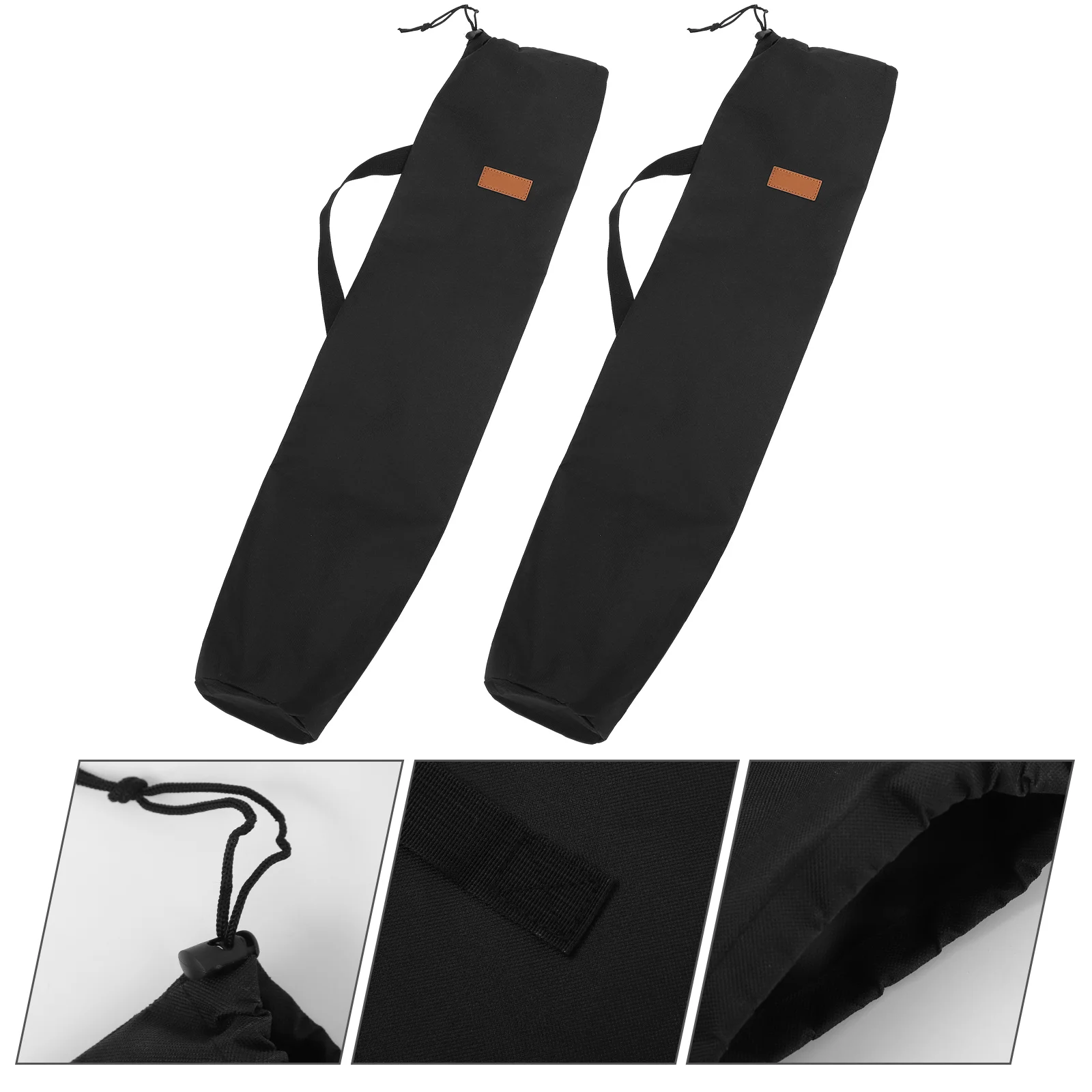 

2 Pcs Fishing Pole Carrying Bag Tent Rod Pouch Camping Storage Packing Container Decorative Handheld Outdoor Bags