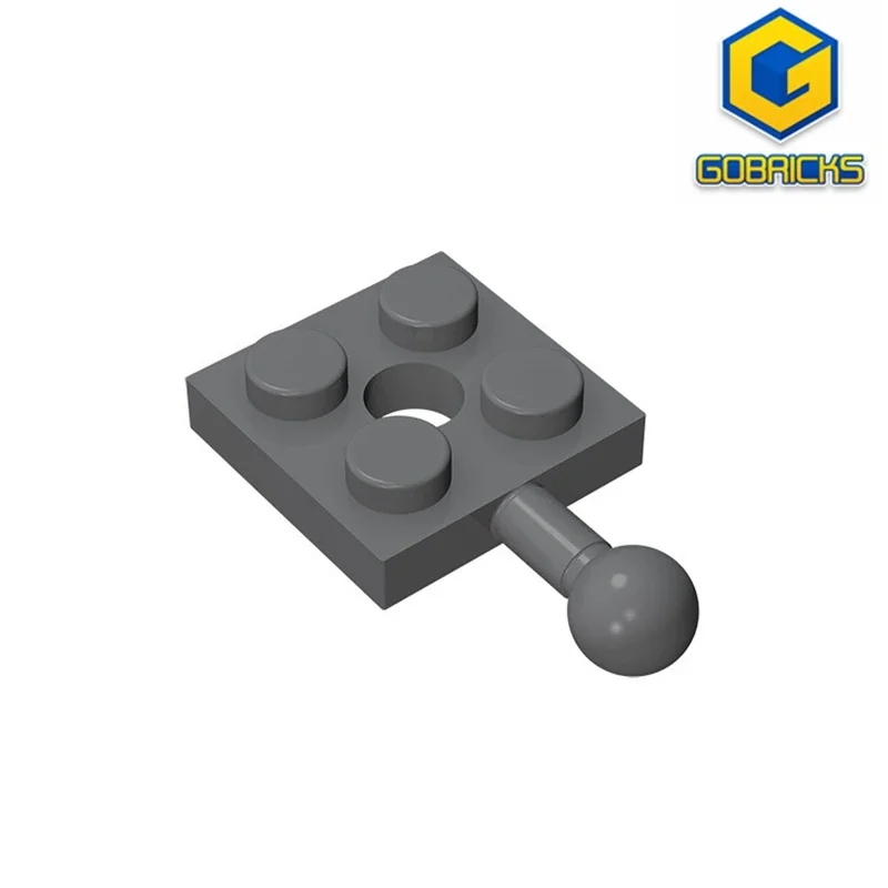 

Gobrick GDS-1052 Plate, модифицированный 2x2 с буксировочным шариком и отверстием, совместим с lego 15456 DIY, развивающие строительные блоки Tech