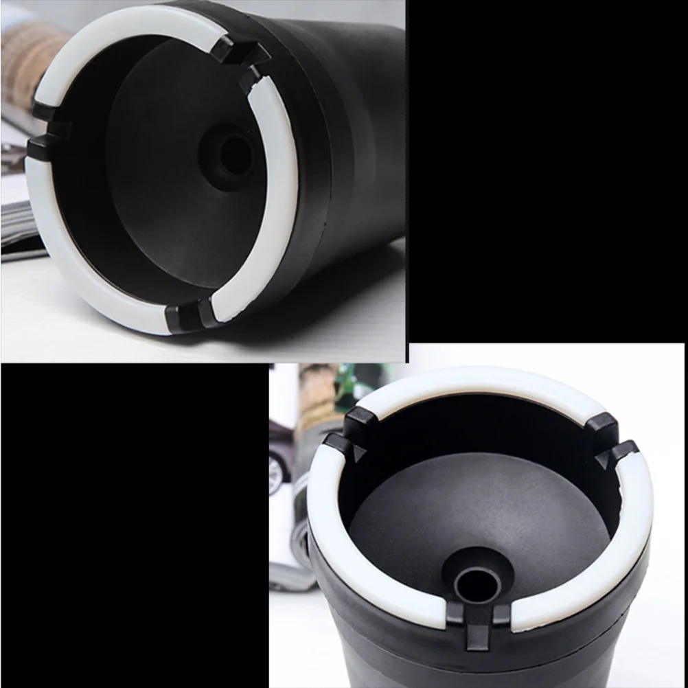 

Glow-Top Night Car Ashtray Holder Car Accessories (Black)