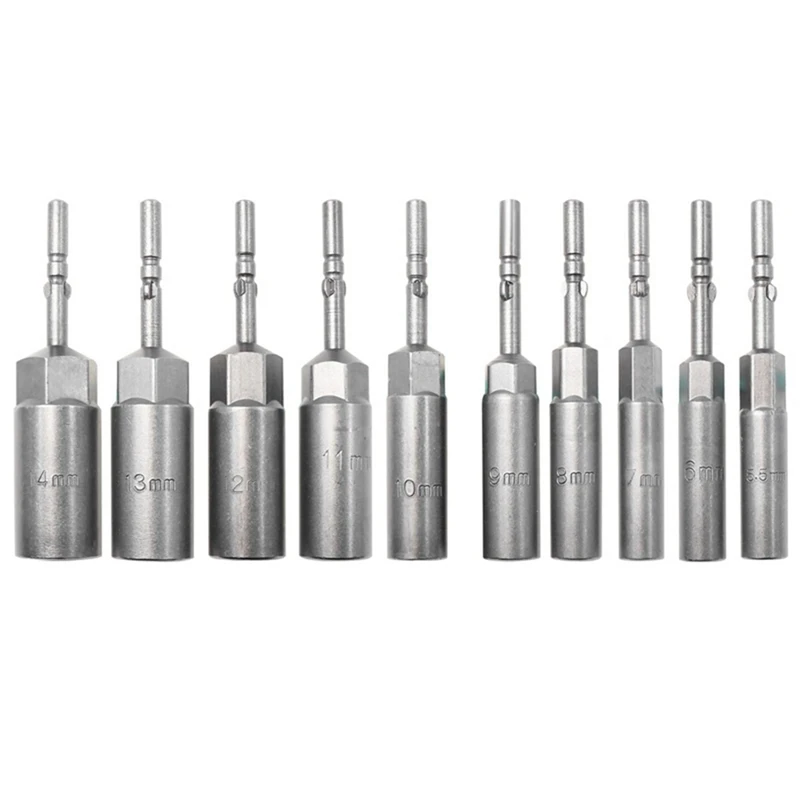 

10 шт., Шестигранная головка для электрической отвертки, диаметр 6 мм