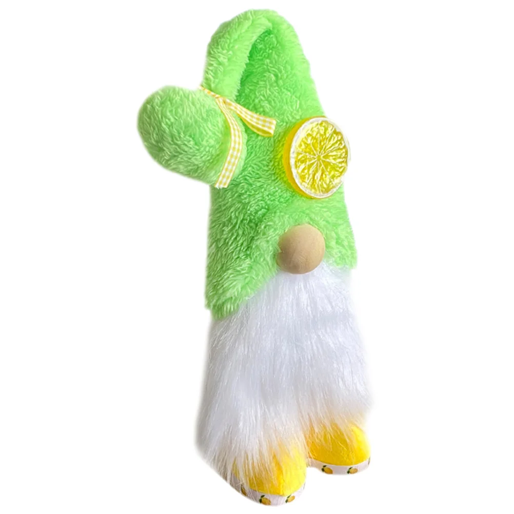 

Lemon Gnome Elf Summer Plush Gnome Summer Shelf Tiered Tray Ornament