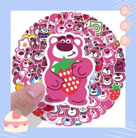 103050pcs disney pink strawberry bear sticker decorative thermos cup mobile phone notebook suitcase hand sticker toy