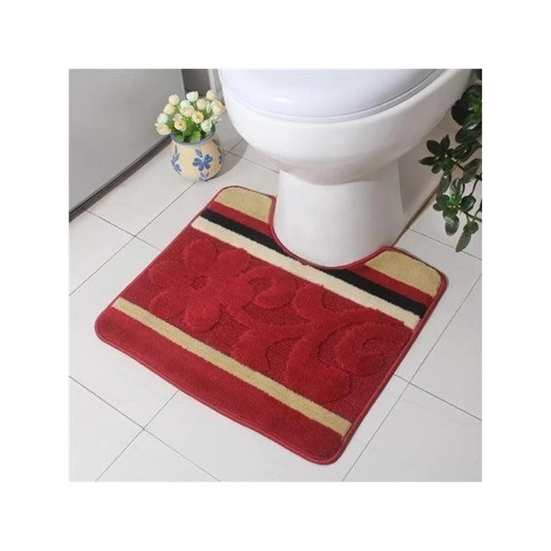 

Домашние U-образные коврики для ног в туалете, Нескользящие Коврики для ног в современном стиле для ванной комнаты, многоцветные абсорбирую...
