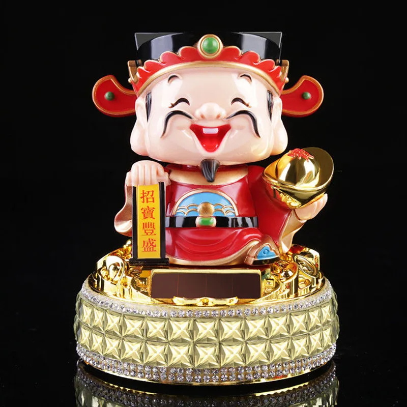 

Kawaii God Of Fortune Figurine Mascot Home Room Office Decoration Mammon Statue God Of Wealth Feng Shui Figure Car Decor Gifts