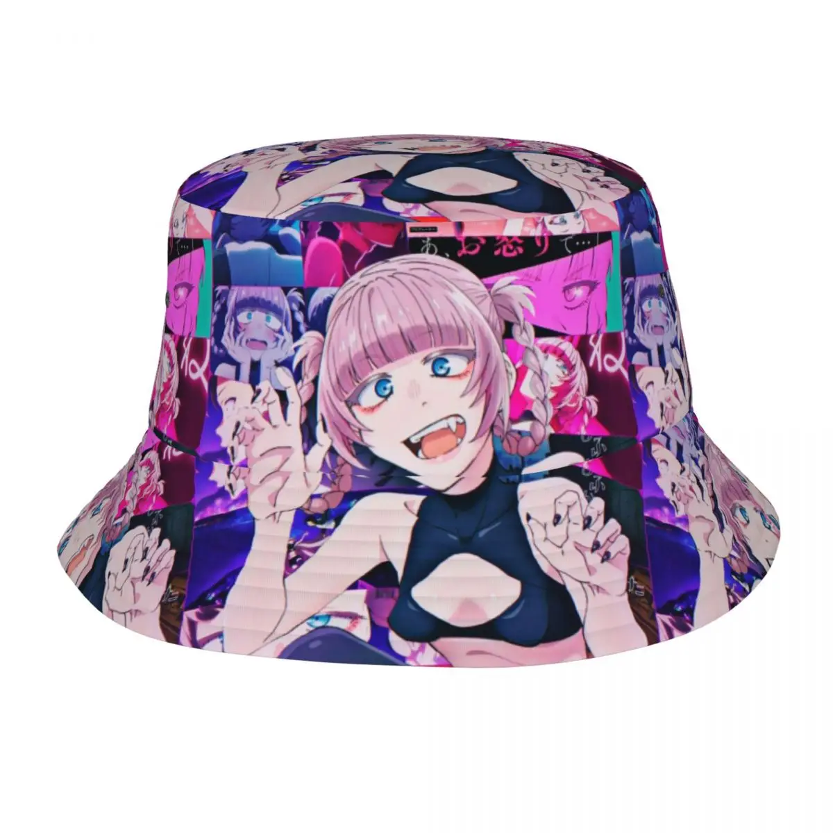 

Bucket Hat Call Of The Night Nazuna Hot Summer Headwear Outdoor Fisherman Caps Yofukashi no Uta Anime Boonie Hat Dropshipping