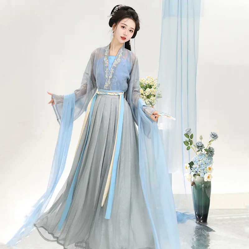 Новинка 2024 Оригинальное женское платье Цзинь ханьфу NT168 китайское Повседневное