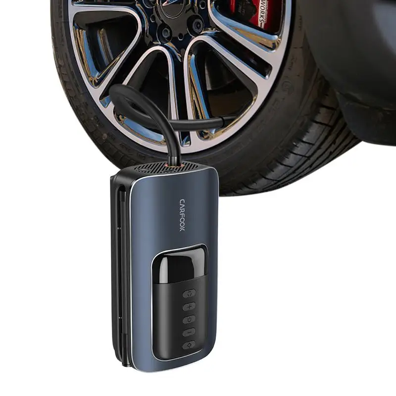 

Компрессор автомобильный Аккумуляторный с ЖК-экраном и цифровым дисплеем