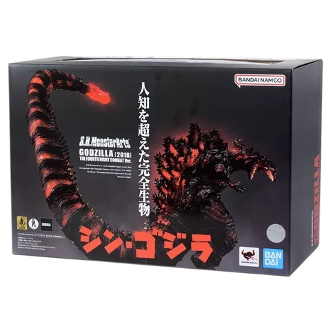 Bandai S.H.Monsterarts Godzilla 2016 4-я форма ночной боевой Ver. Кукла Gojira из аниме "горение", Фигурка динозавра, монстры, игрушка