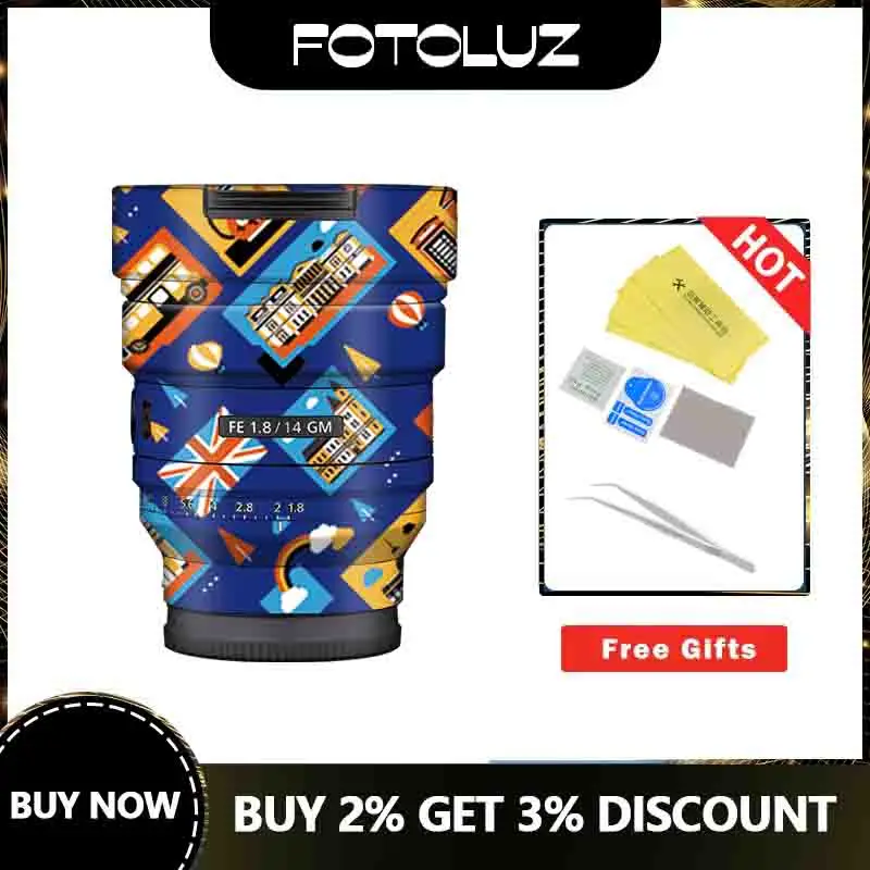 

Sony FE 14mm f/1.8 GM Lens Skin Camera Lens Decal Sticker Wrap Film Protector Cover Case Anti-scratch Waterproof