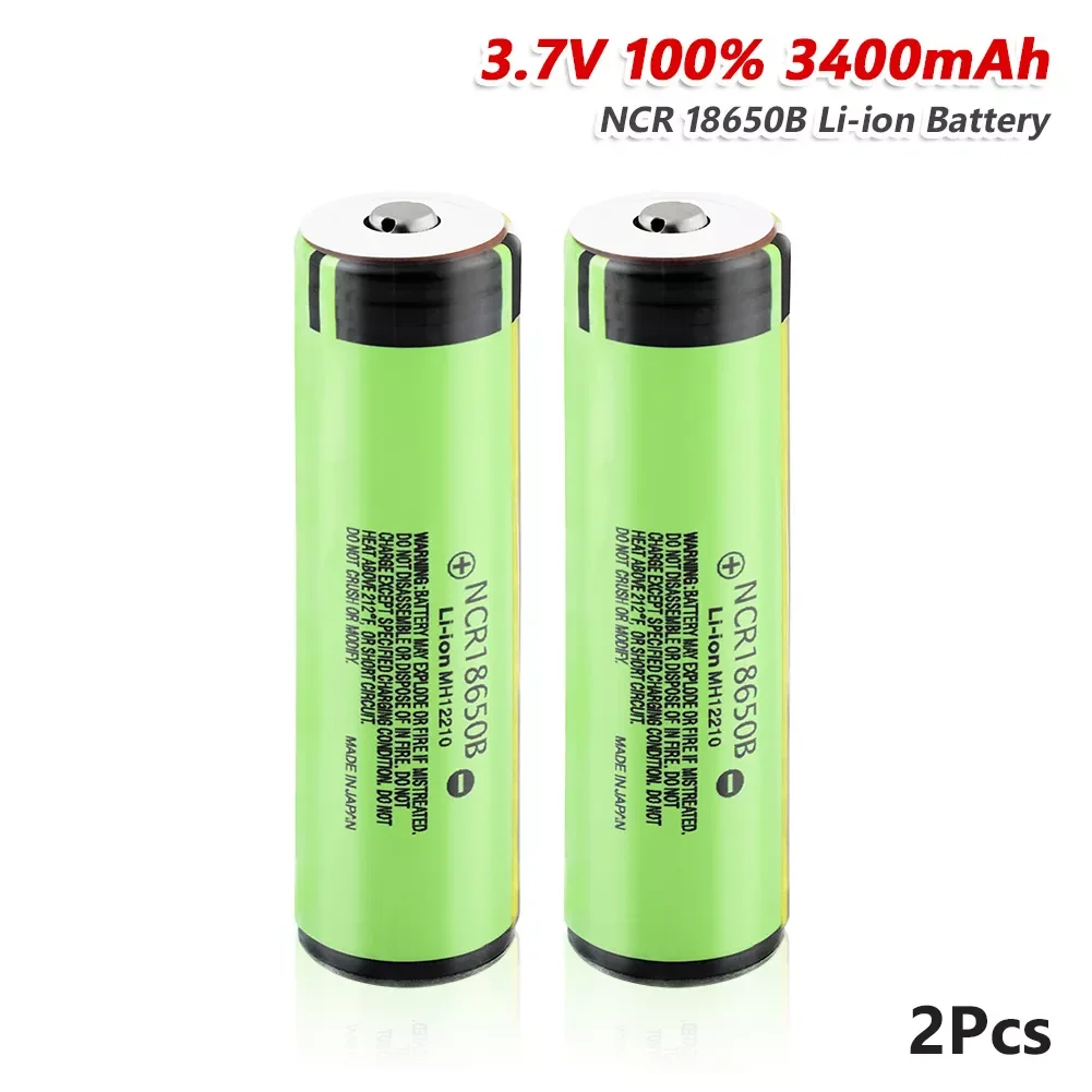 

YCDC 18650 Battery 3.7 v 3400 mah Lithium Rechargeable Battery NCR18650B with PCB For flashlight Power Bank Toys batteries