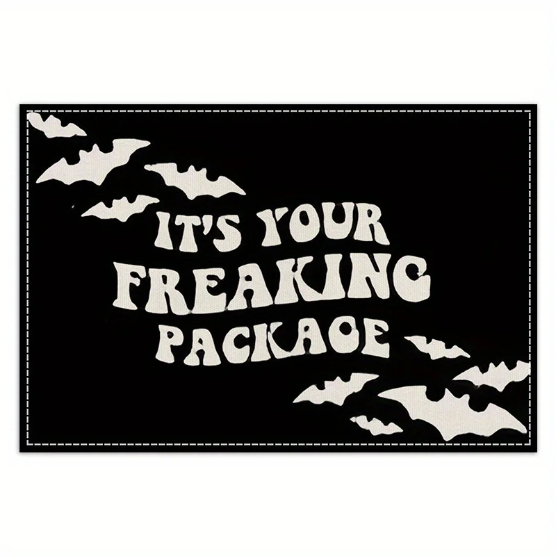 4 шт. термостойкий настольный коврик с принтом в виде черепа и надписи на хэллоуин