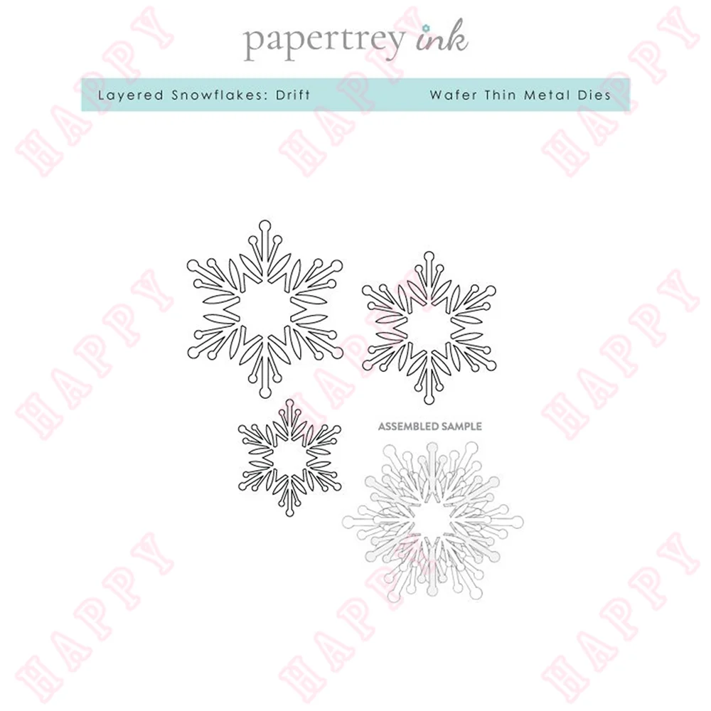 

Christmas Metal Cutting Dies Layered Snowflakes For DIY Scrapbook Envelope Decorative Embossing Handcraft Paper Craft Template