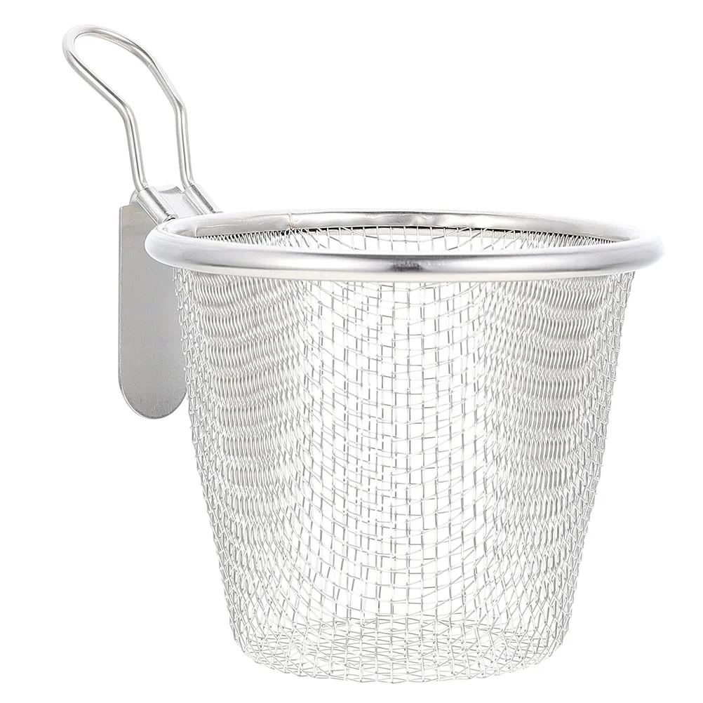 

Stainless Steel Colander Kitchen Strainer Basket Home Essentials Frying Food Pasta Serving Noodle Strainers Filter Spoon Mesh