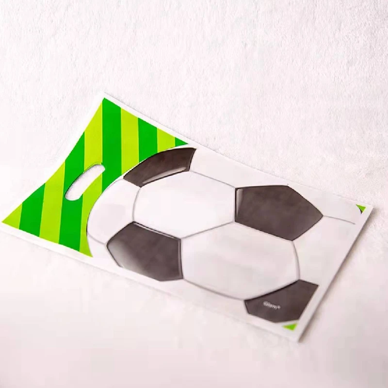 

10 / batch Cartoon Football Gift Bags, Baby Shower, Children's Birthday Party Decoration Candy Bags, Football Party Supplies