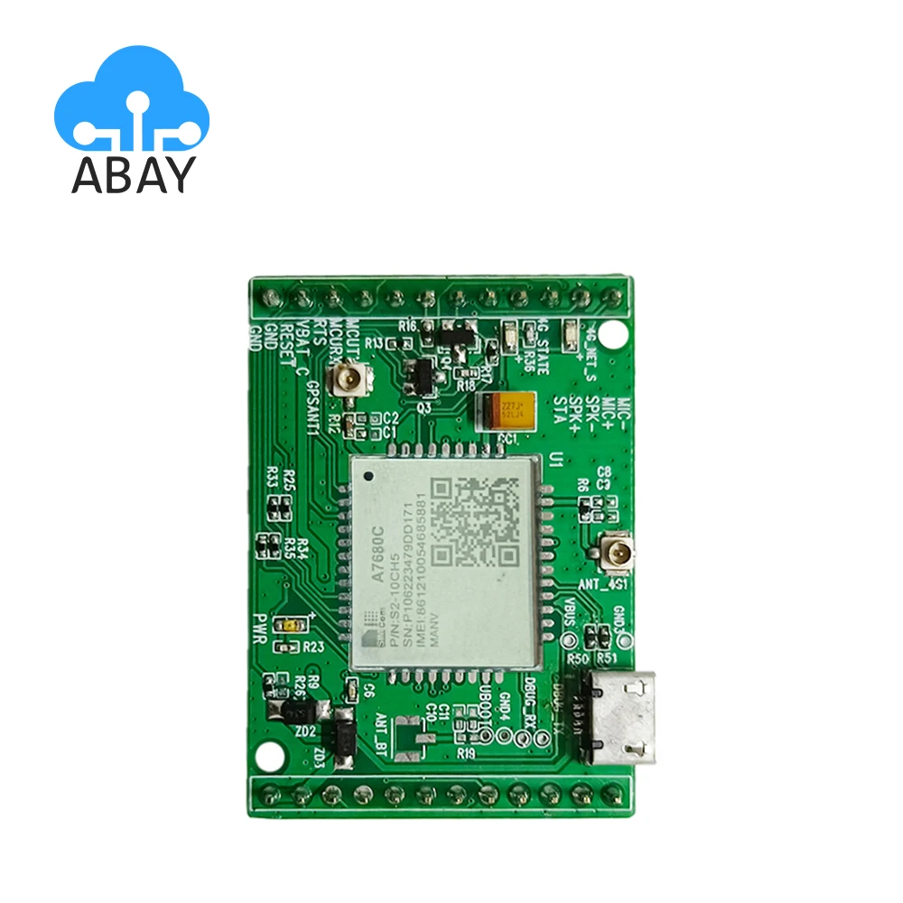 

SIMCOM A7680C 4G Cat1 Module Development Core Board Testing Kit + FPC antenna Compatible With SIM800C