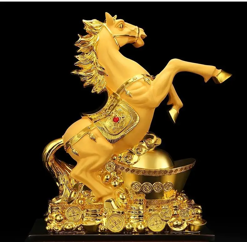 

Lucky Ornaments Horse To Success Porch Living Room Indoor TV Cabinet Opening Decoration Gifts
