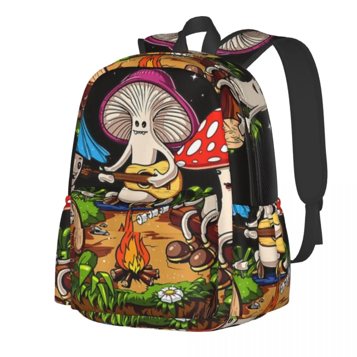 

Mushroom Forest Backpack mushroom Travel Backpacks Boy Gril Designer Large High School Bags Streetwear Rucksack