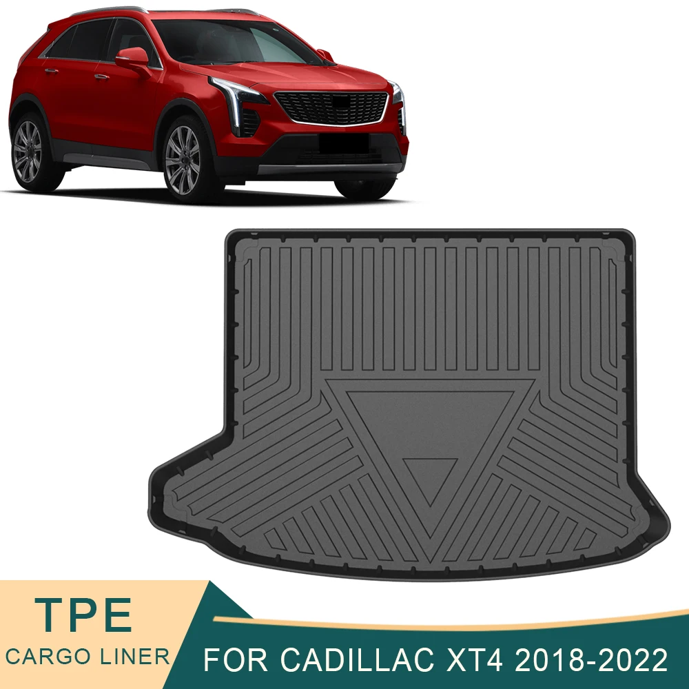 

For Cadillac XT4 2018-2022 Car Cargo Liner All-Weather TPE Non-slip Trunk Mats Waterproof Boot Tray Trunk Carpet Accessories