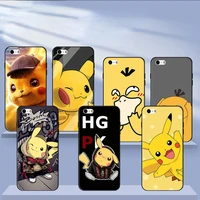 for iphone 5s phone case 5se2 generation frosted protective cover pet elf pikachu cartoon anime