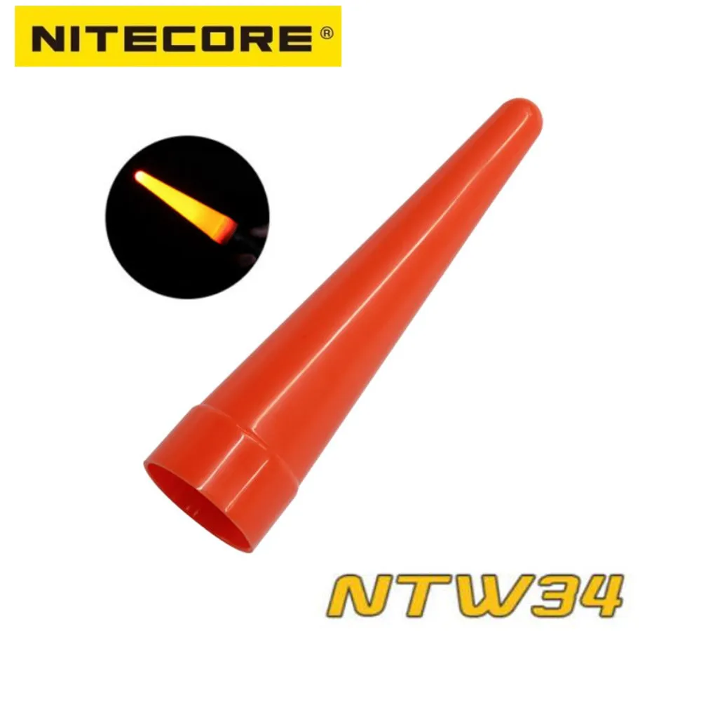 

Nitecore NTW34 Led Flashlight Diffuser Traffic Wand Red Tip Cone For MH25GTS SRT6 MT26 MT25 EC25 Lanterna With Head Of 34mm