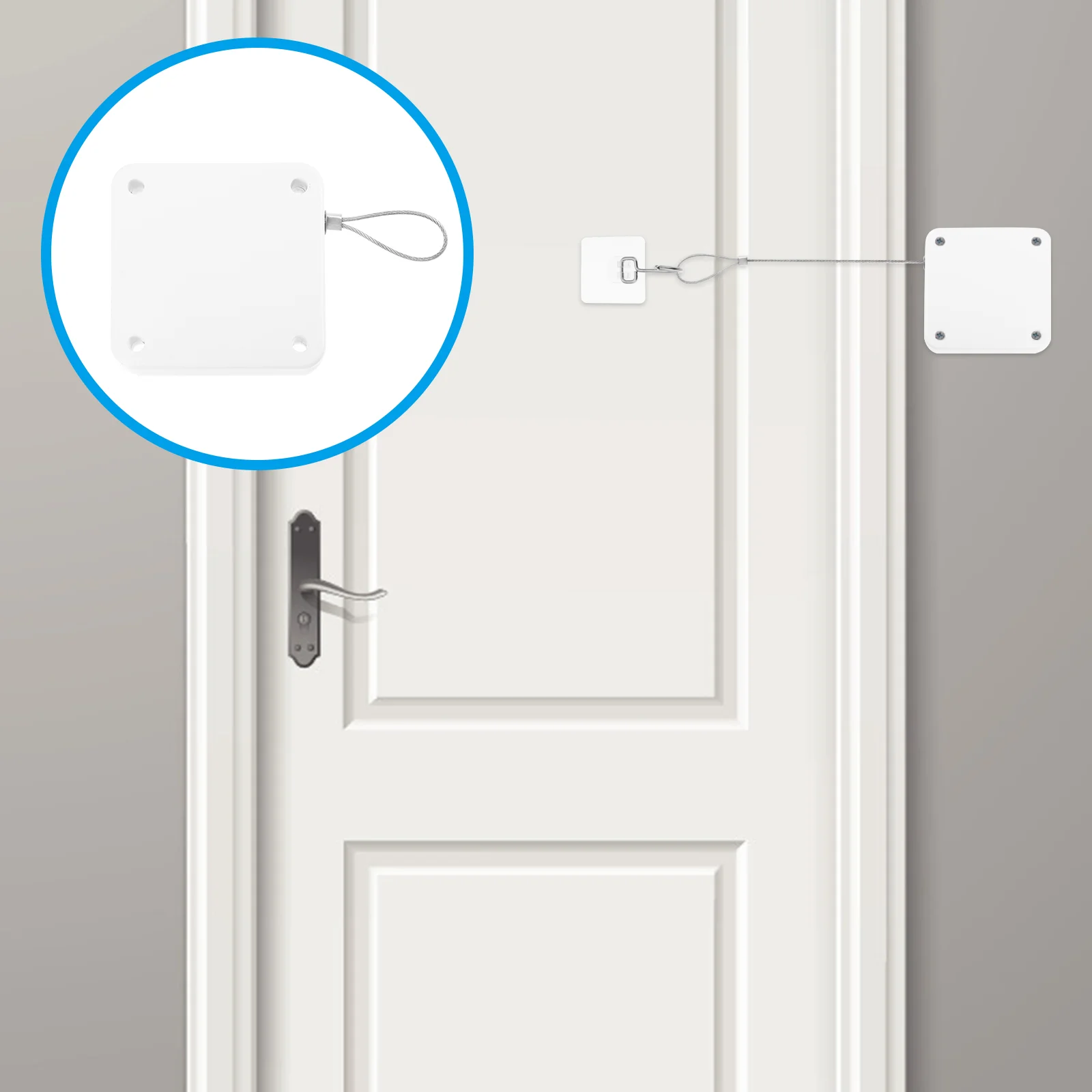 

Door Closer Spring Automatic Closing Punch Free Safety Commercial Mechanism Hinge Wing Self Sensor Auto