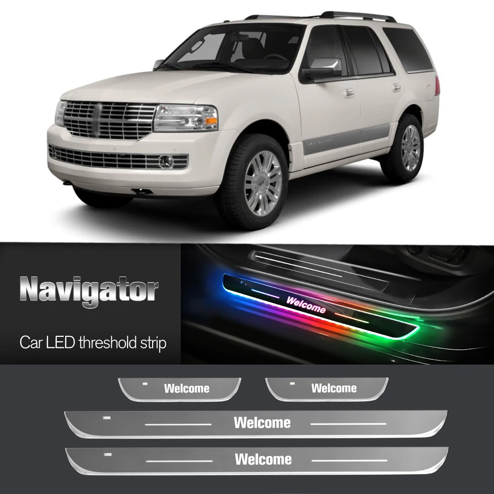 Автомобильный порог для Lincoln Navigator 2007-2023 2008 2018 2021 индивидуальный логотип