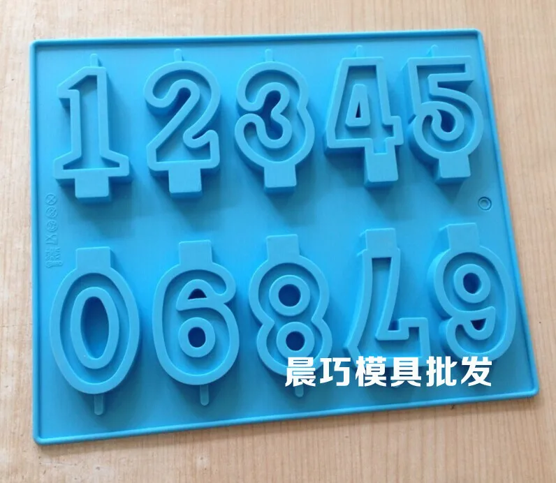 Силиконовая форма для торта мыла ручной работы цифровые формы печенья 0123456789