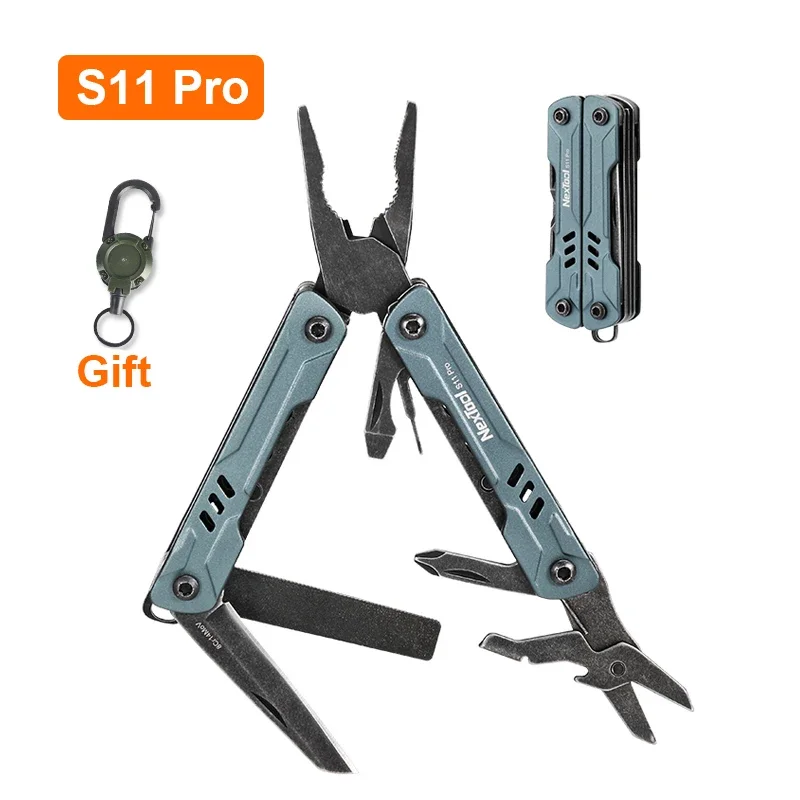 

Новый NexTool Mini Sailor S11 Pro 12 в 1, многофункциональные плоскогубцы, уличный складной многофункциональный инструмент, портативный брелок, инструмент EDC, открытый кемпинг