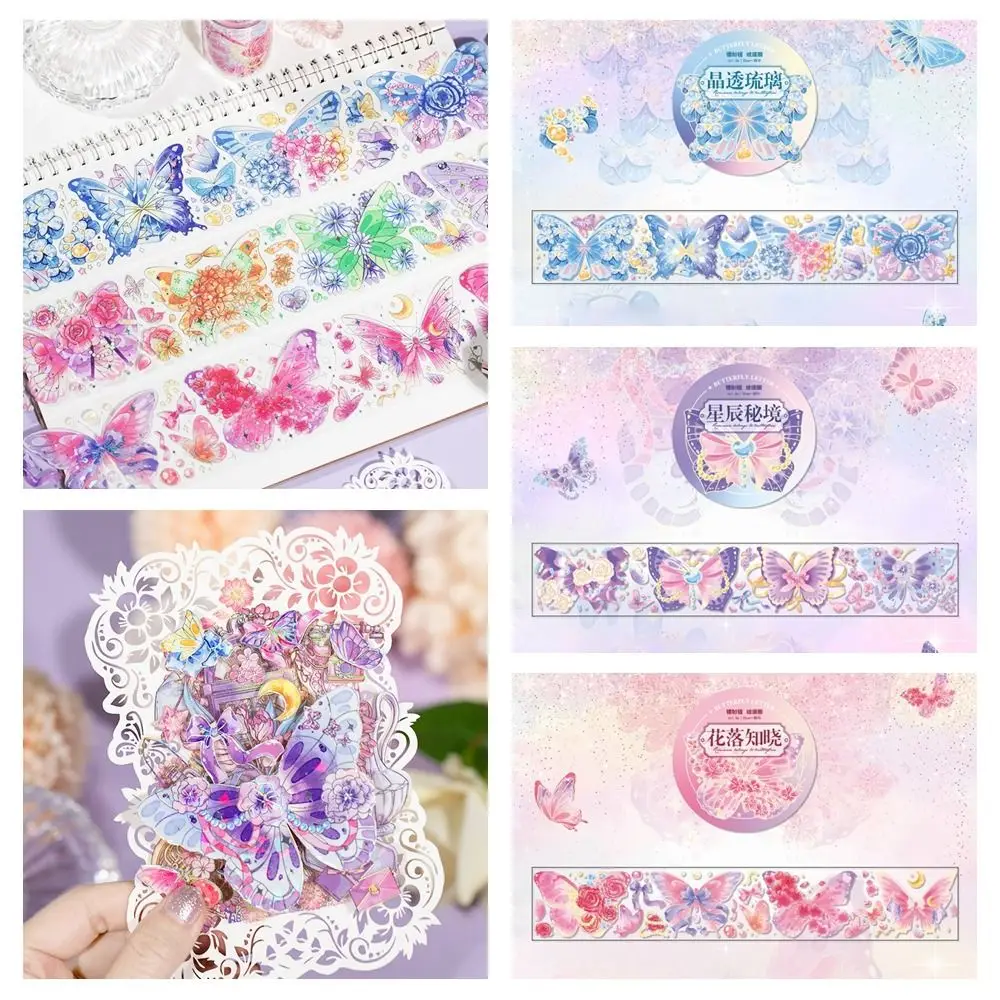 

Butterfly Collection Masking Tape Aesthetic Handmade Collage Tape Album Decoration
