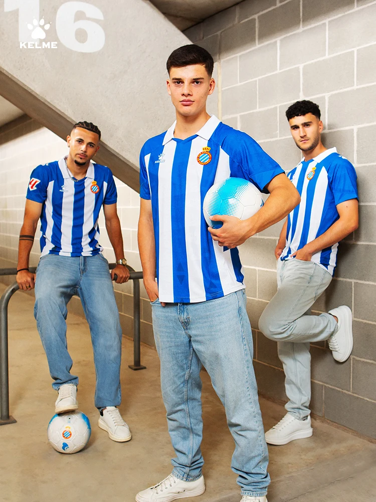 Футбольные майки Kelme новый сезон 24/25 клубный эспанол с одинаковой домашней