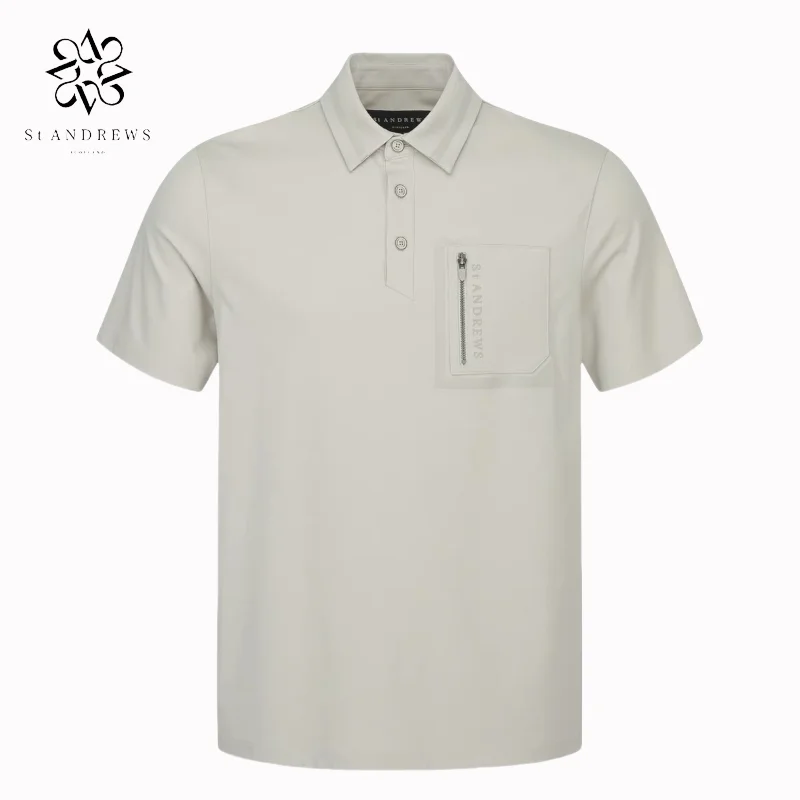 ST ANDREWS одежда для гольфа мужская спортивная футболка с короткими рукавами