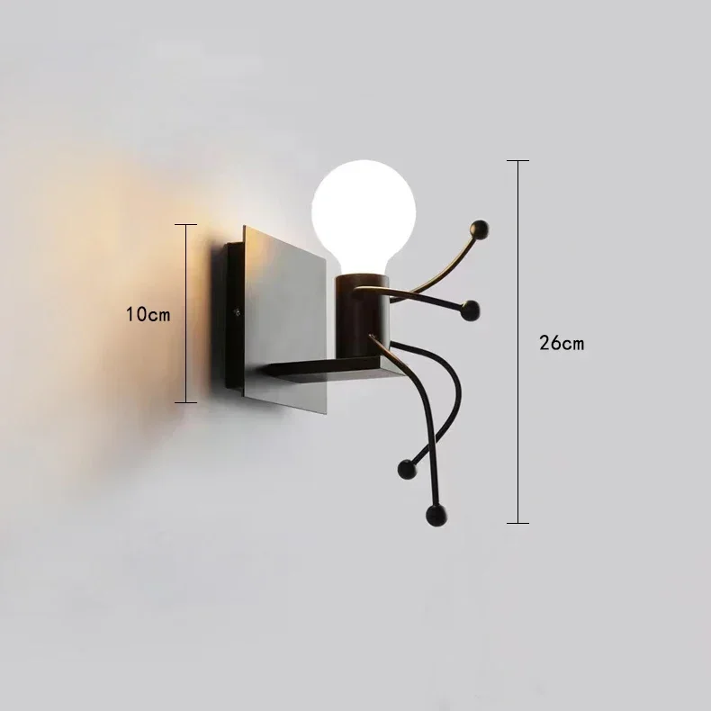 

Светодиодные подвесные светильники, винтажный железный маленький человечек, подвесной светильник для дома, гостиной, детской комнаты, украшение обеденного стола, подвесной светильник