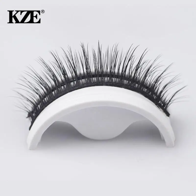 

1Pair Reusable Self-adhesive False Eyelashes 3D Mink Lashes Glue-free Eyelash Extension 3 Seconds To Wear No Glue Needed Lashes