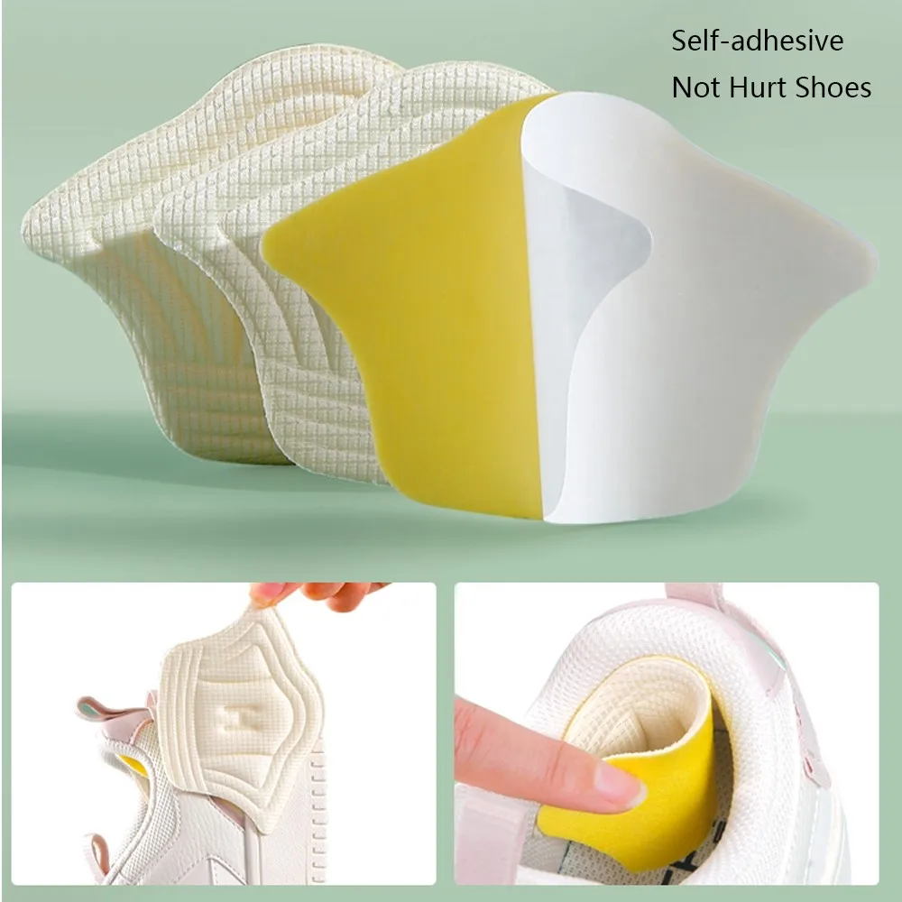 2PC Insoles for Spots Shoes Women Men Pain Relief Foot Pads Heel Stickers Shoes Adjustable Size Non-Slip Inserts Heel Protectors