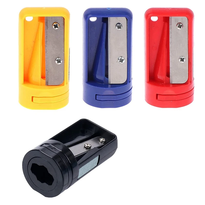 

Carpenter Pencil Sharpener- 4 Pack Manual Pencil Sharpener For Flat Carpenter Pencils , Portable Pencil Sharpening Tool