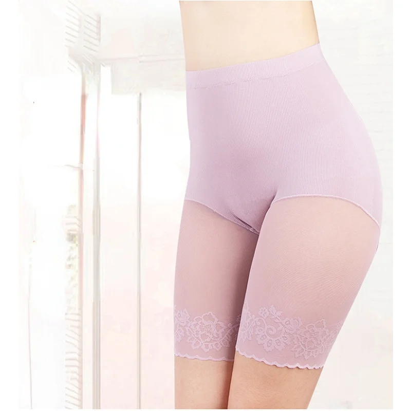 

Women Safety Short Pants Summer Seamless Under Skirt Pants Anti Chafing Thigh High Waist Female Sexy Lace shorts 5XL-6XL