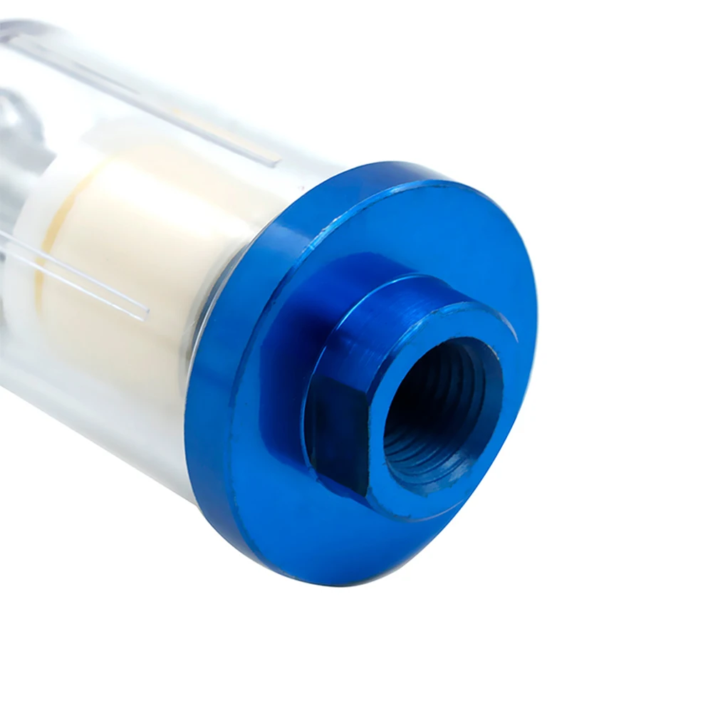 

1/4 Water Oil Separator Inline Air Hose Trap Filter European W/ Water Tank For Air Compressor Spray Paint Tools Adapter