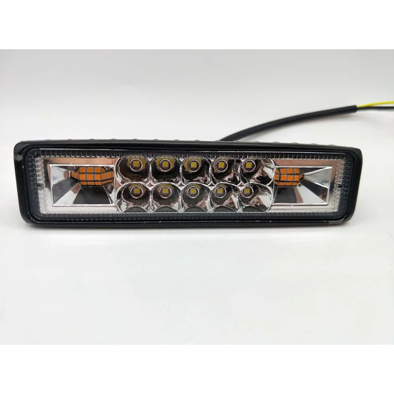 

1pcs 12V-24V 48W 6000K Dual Color Truck Off-Road ATV SUV Strobe Flash Work Lamp LED Light Bar Truck Trailer Work Light Lamp